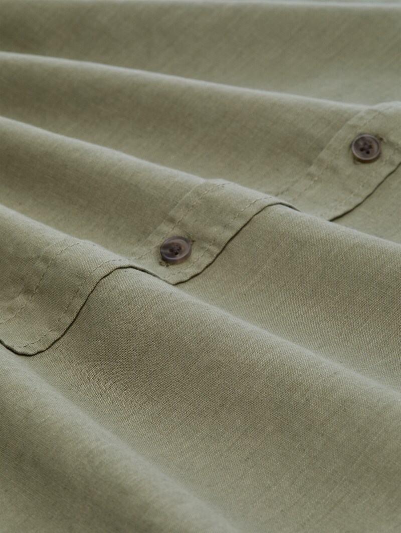 Tom Tailor Relaxed Fit Hemd mit Leinenanteil - Sea Spray