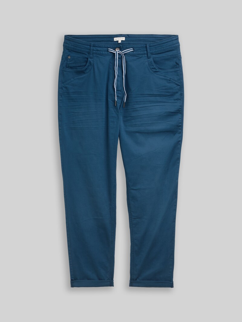 Tom Tailor Plus Size - Cropped Slim Hose - Dark Petrol