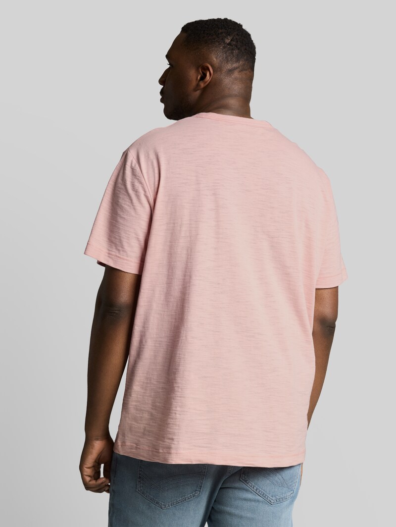 Tom Tailor Plus Size - T-Shirt in Melange-Optik - Twinkle Pink