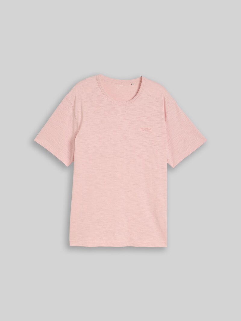 Tom Tailor Plus Size - T-Shirt in Melange-Optik - Twinkle Pink