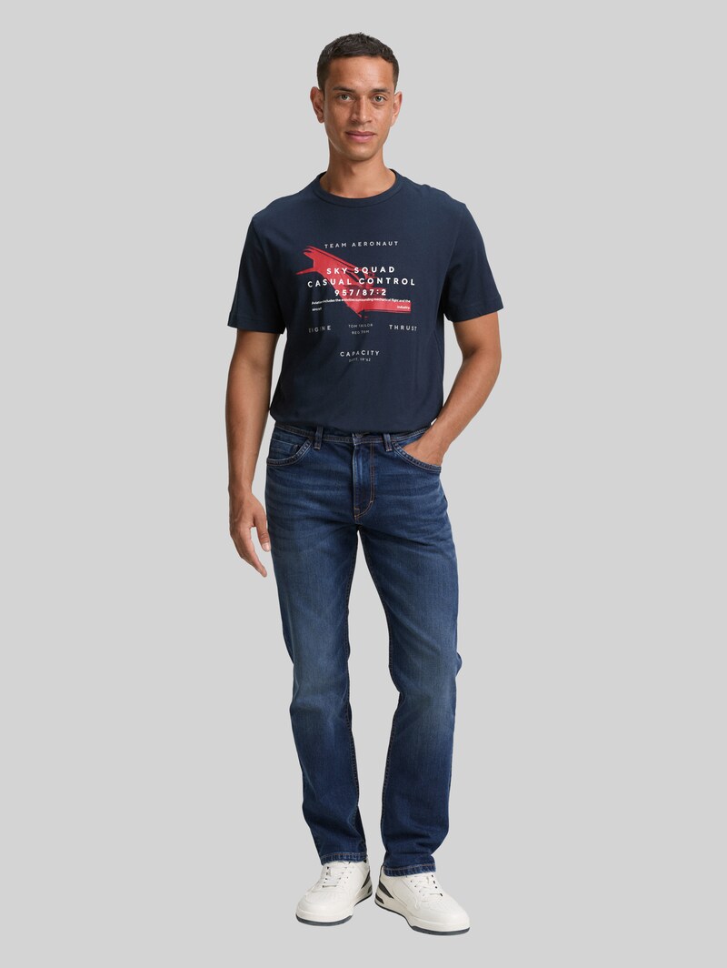 Tom Tailor TTJOSH REGULAR SLIM Jeans - Mid Stone Wash Denim