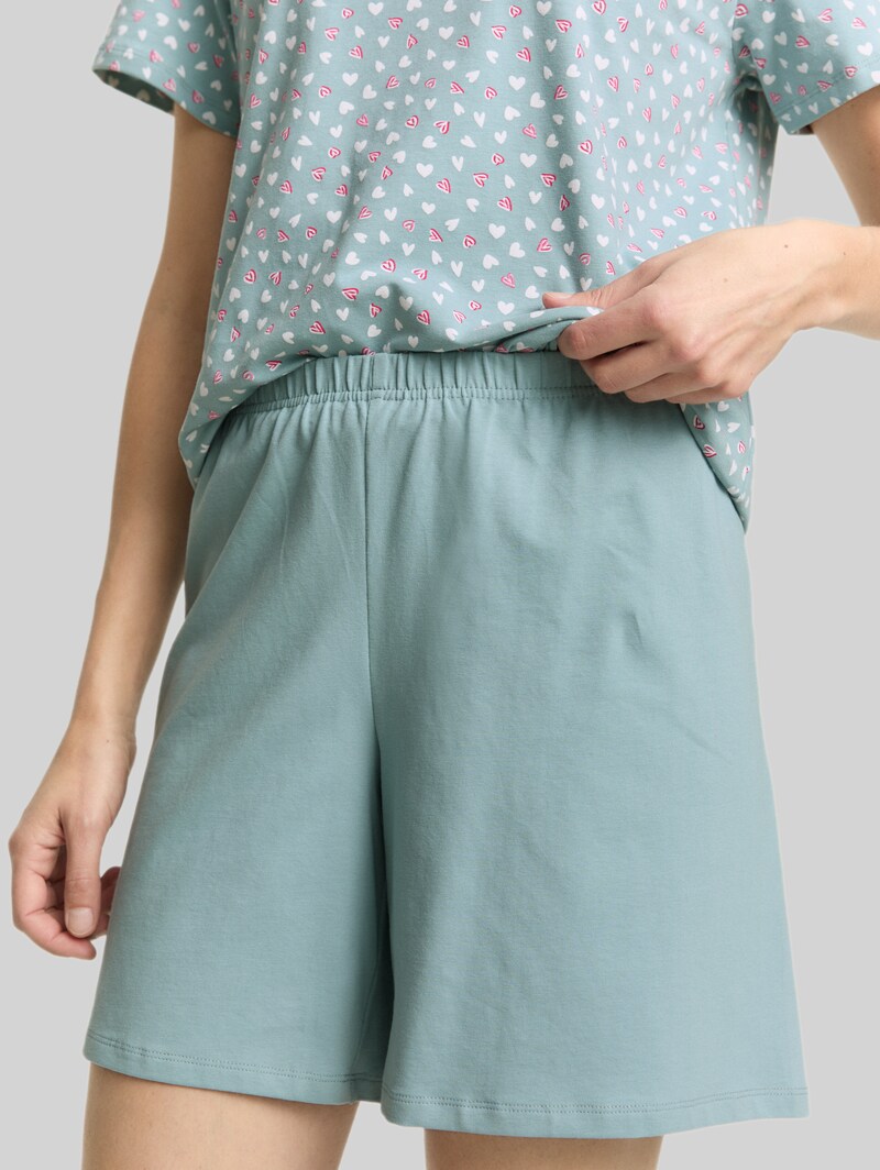 Tom Tailor Pyjama-Set mit Herzmuster - Blue-medium-allover