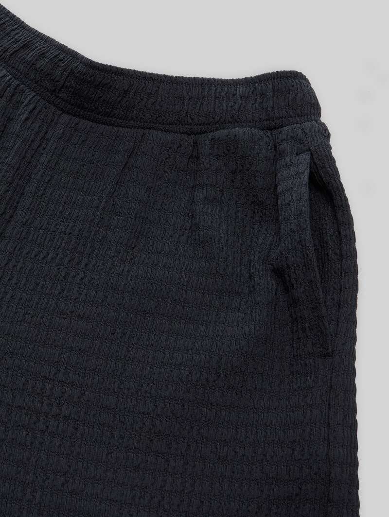 Tom Tailor Wide Leg Hose mit Struktur - Coal Grey
