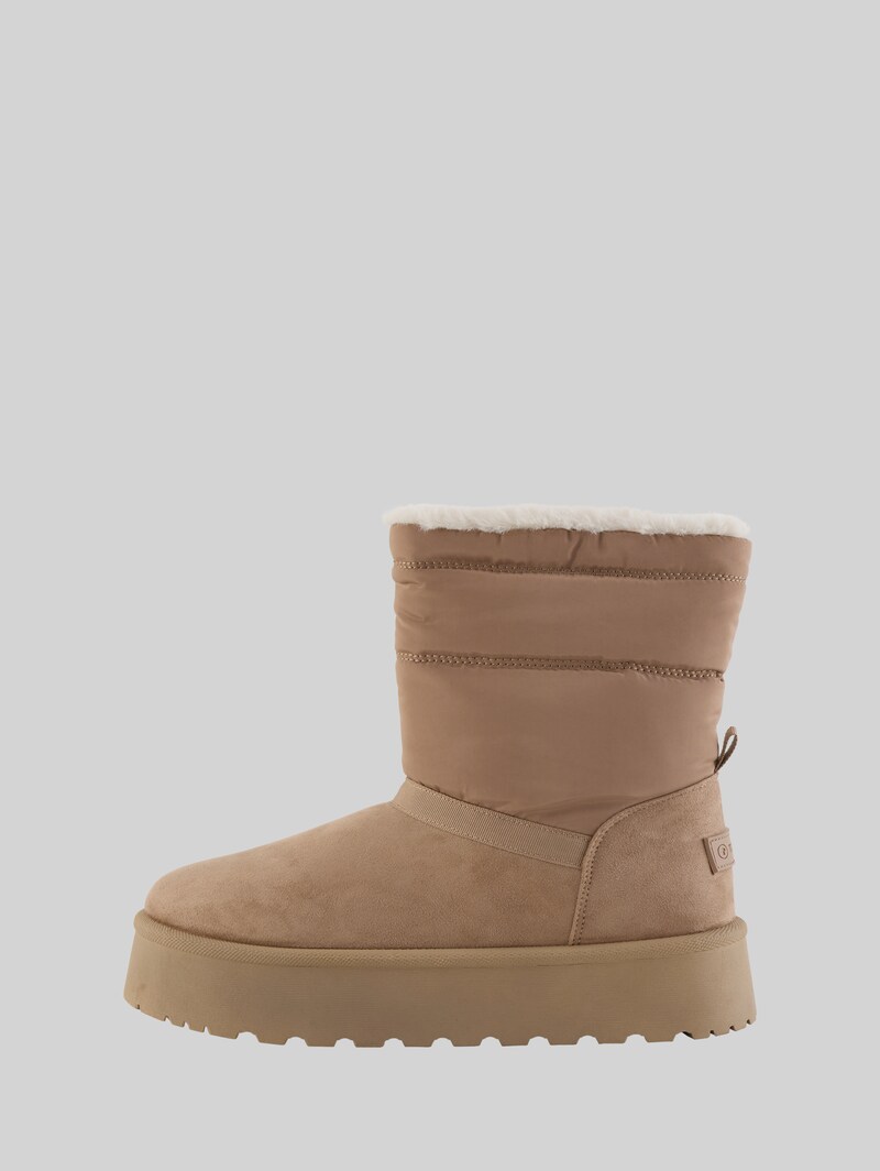 Tom Tailor Gefütterte Schneestiefel mit Wattierung - Beige