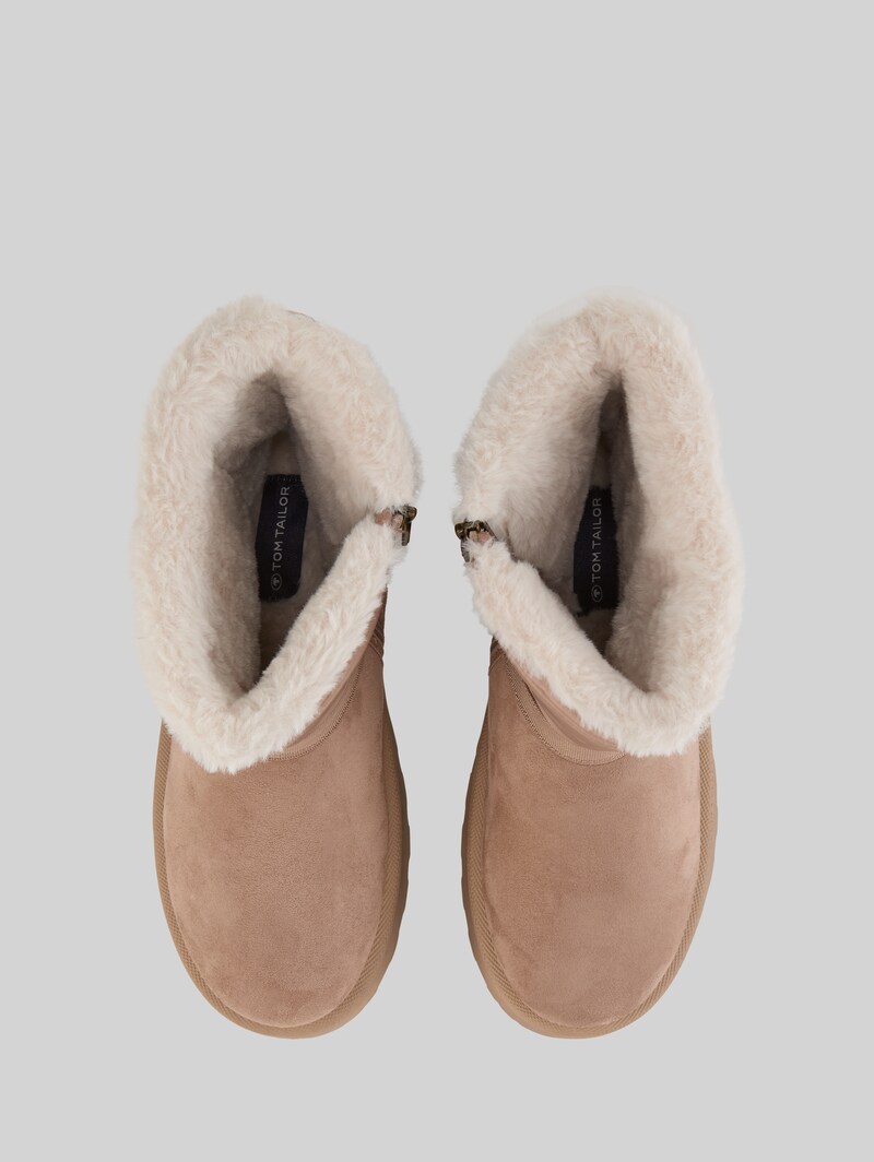 Tom Tailor Gefütterte Schneestiefel mit Wattierung - Beige