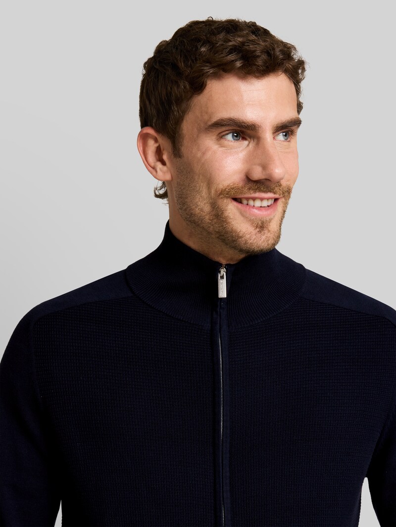 Tom Tailor Strickjacke aus Baumwolle - Sky Captain Blue