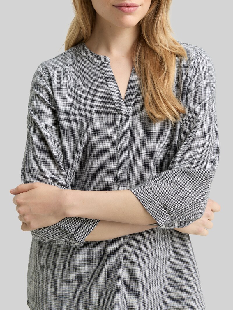 Tom Tailor Bluse aus Baumwolle - Midnight Navy Blue