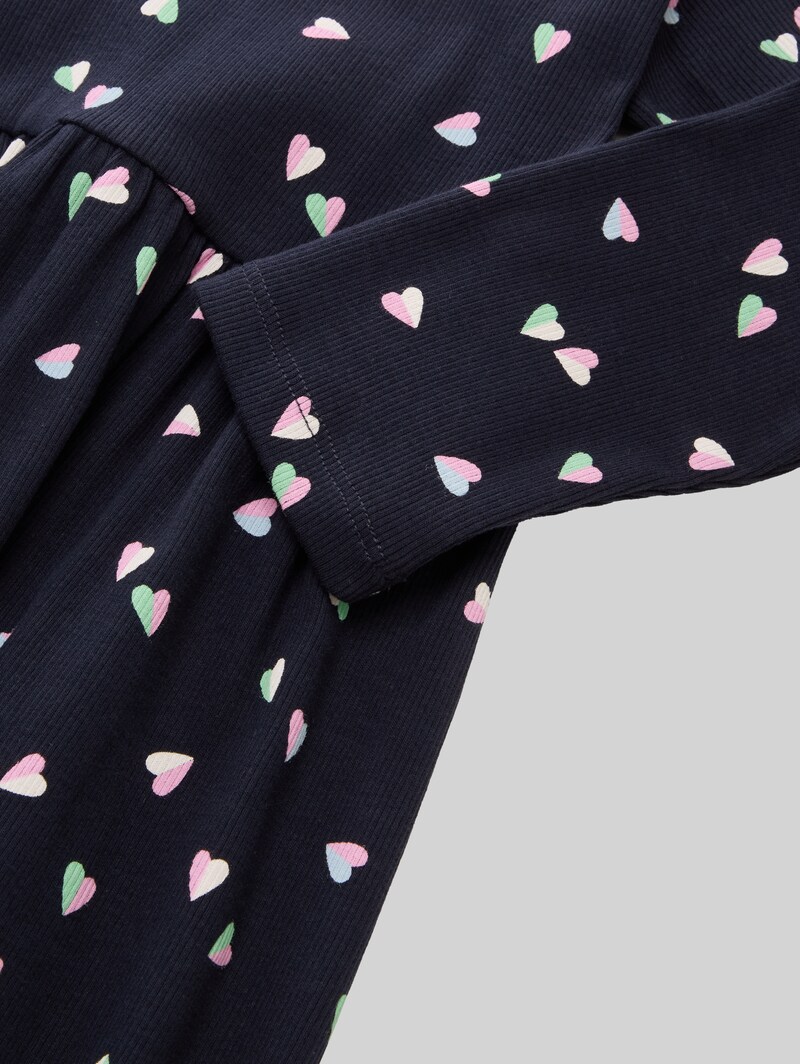 Tom Tailor Mini-Kleid mit Allover-Print - Mini Heart Design