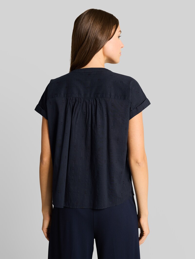 Tom Tailor Loose Fit Bluse - Sky Captain Blue