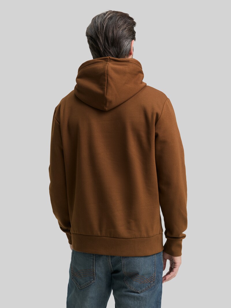 Tom Tailor Hoodie Sweatshirt mit Logo-Print - Dark Palm