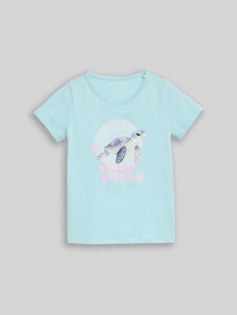 Tom Tailor T-Shirt mit Print - Cool Lilac