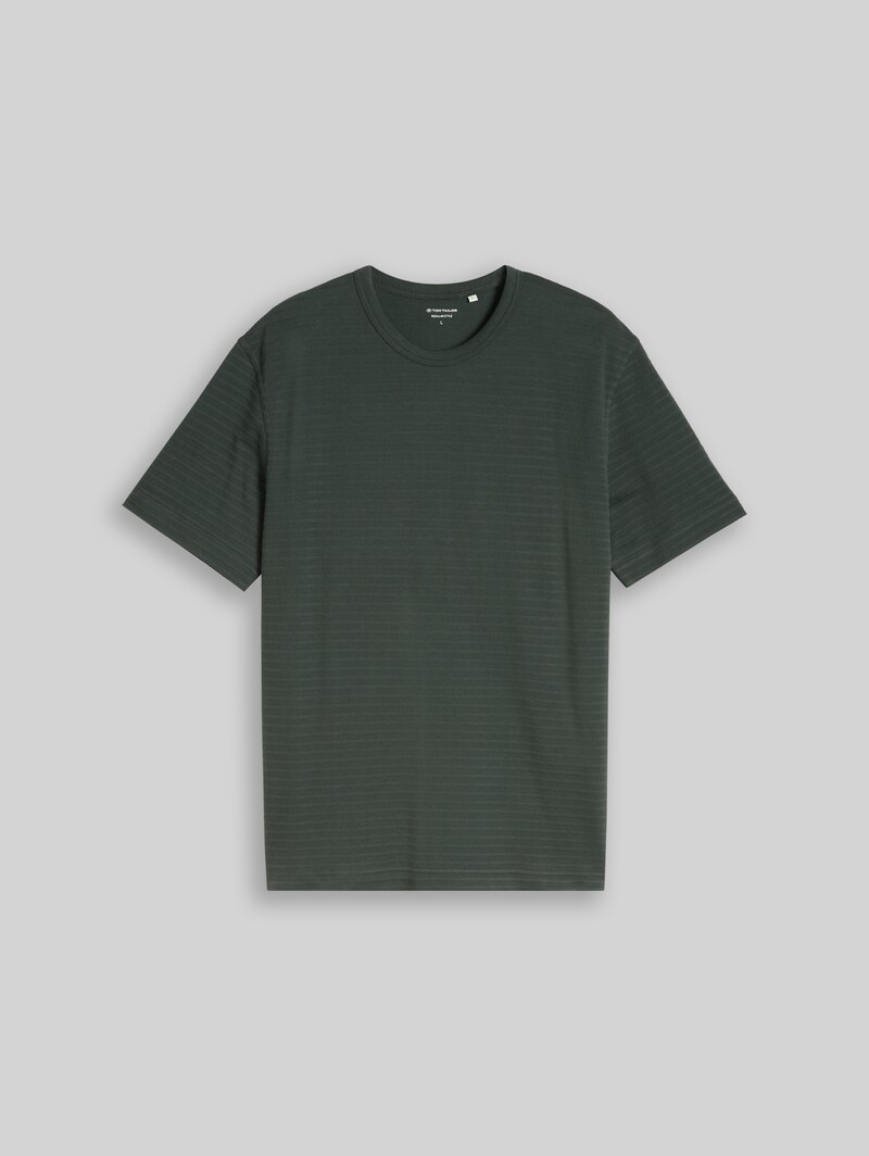 Tom Tailor Heavy-Jersey T-Shirt aus Baumwolle - Darkest Olive