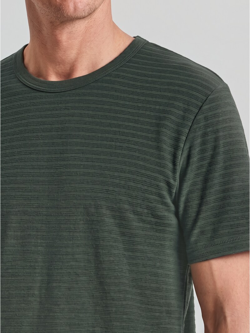 Tom Tailor Heavy-Jersey T-Shirt aus Baumwolle - Darkest Olive