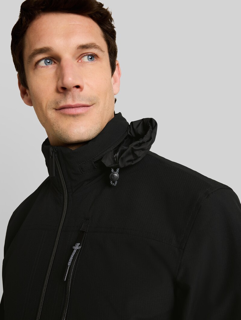 Tom Tailor Blouson Jacke mit verstaubarer Kapuze - Black