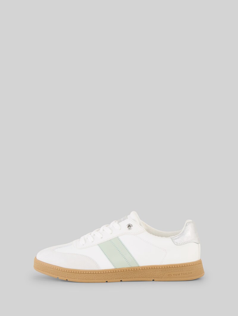 Tom Tailor Sneaker mit Colour-Blocking - White-mint