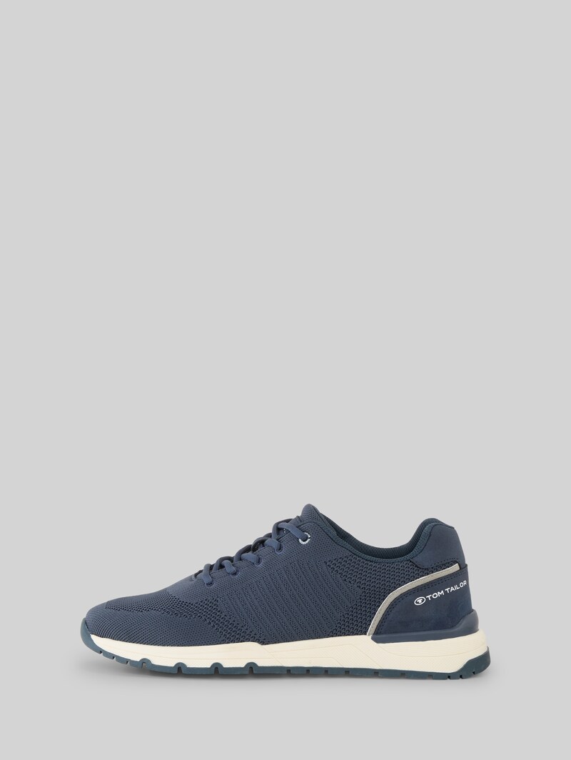 Tom Tailor Sneaker im Knitted-Look - Navy-ltgrey