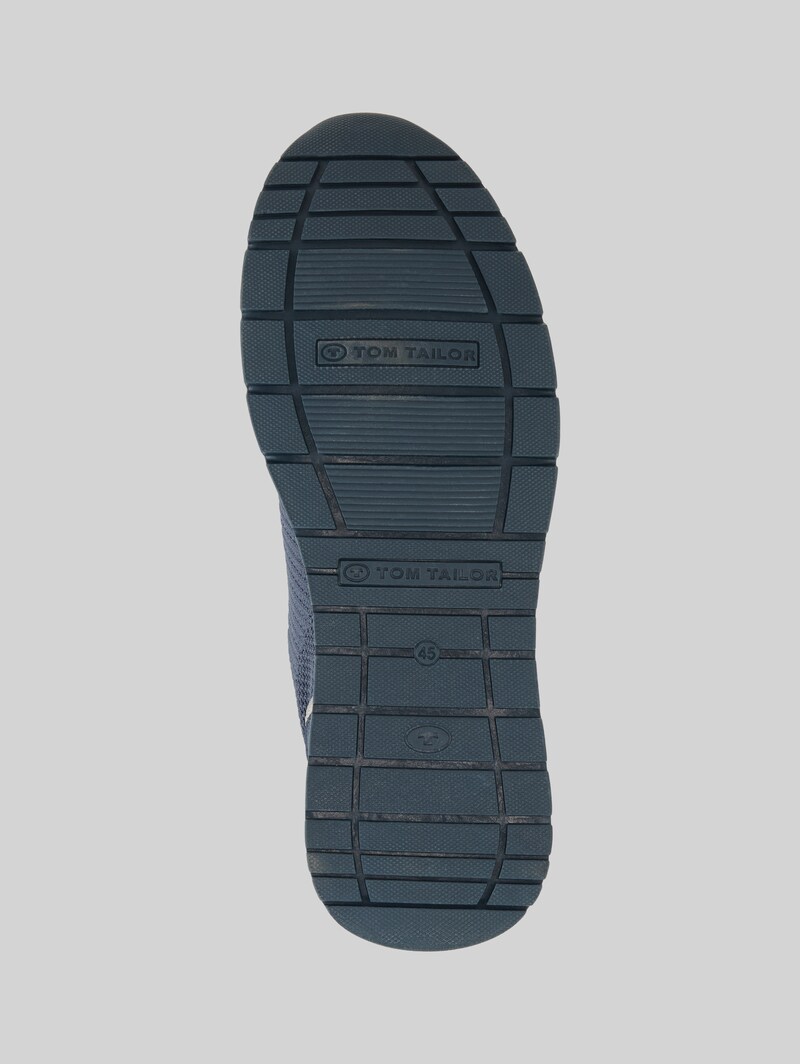 Tom Tailor Sneaker im Knitted-Look - Navy-ltgrey