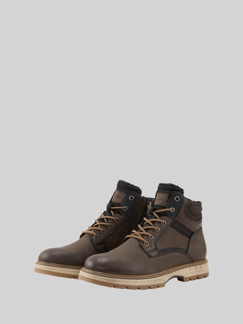 Tom Tailor Gefütterte Stiefel - Espresso