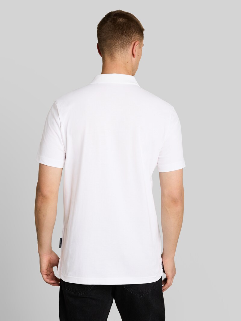 Tom Tailor Jersey Poloshirt aus Baumwolle - White