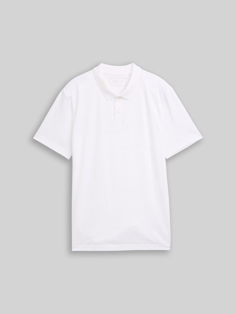 Tom Tailor Jersey Poloshirt aus Baumwolle - White