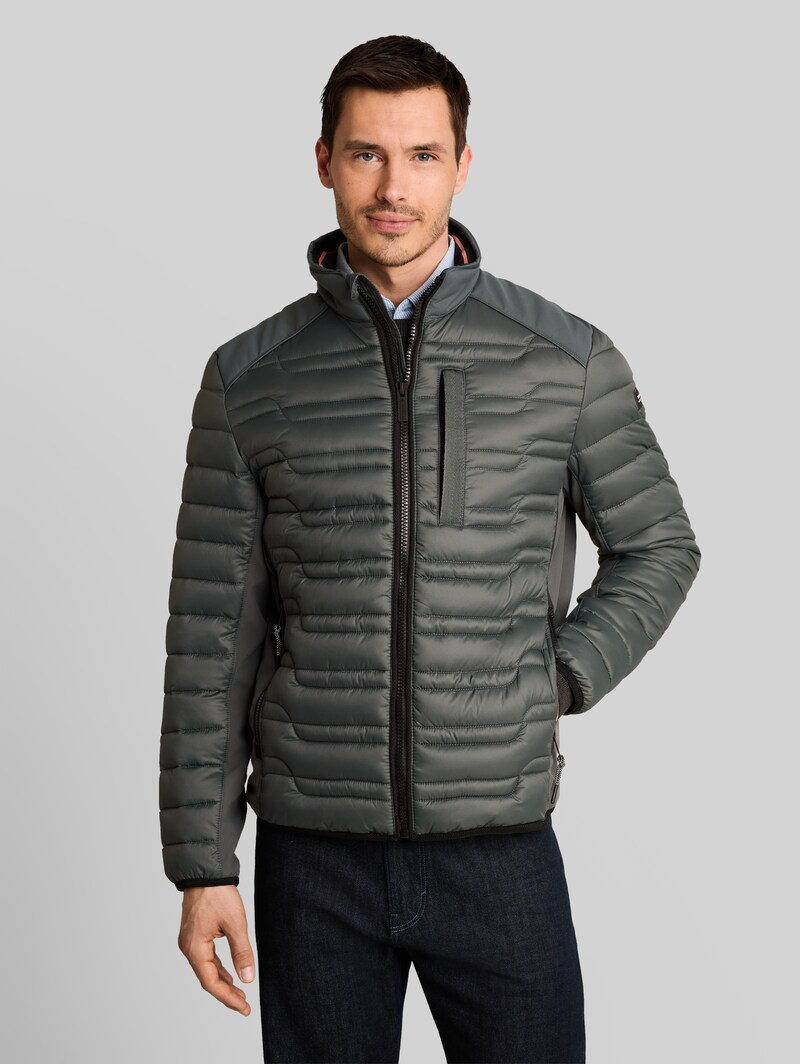 Tom Tailor Lightweight Hybrid Steppjacke mit Stehkragen - Darkest Olive Tom Tailor Lightweight Hybrid Steppjacke mit Stehkragen - Darkest Olive