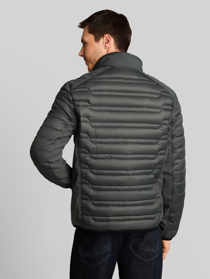 Tom Tailor Lightweight Hybrid Steppjacke mit Stehkragen - Darkest Olive