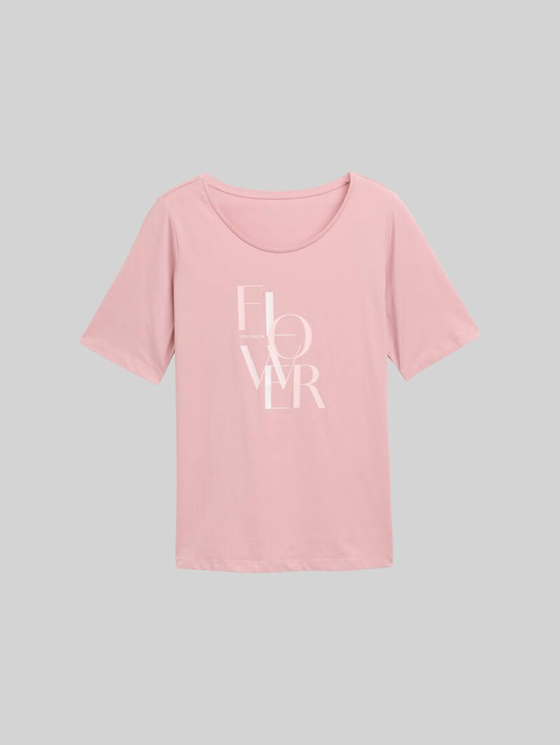 Tom Tailor Plus Size - T-Shirt mit Print - Morning Pink