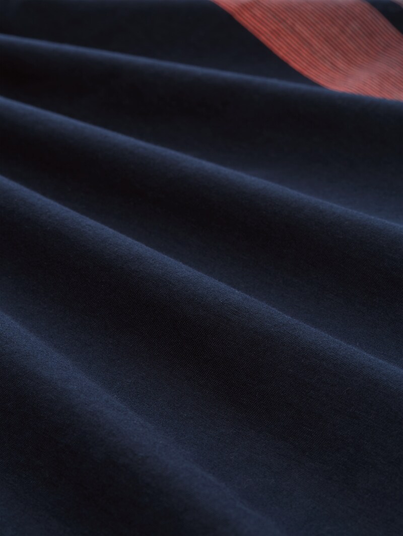 Tom Tailor T-Shirt mit Print auf der Brust - Sky Captain Blue