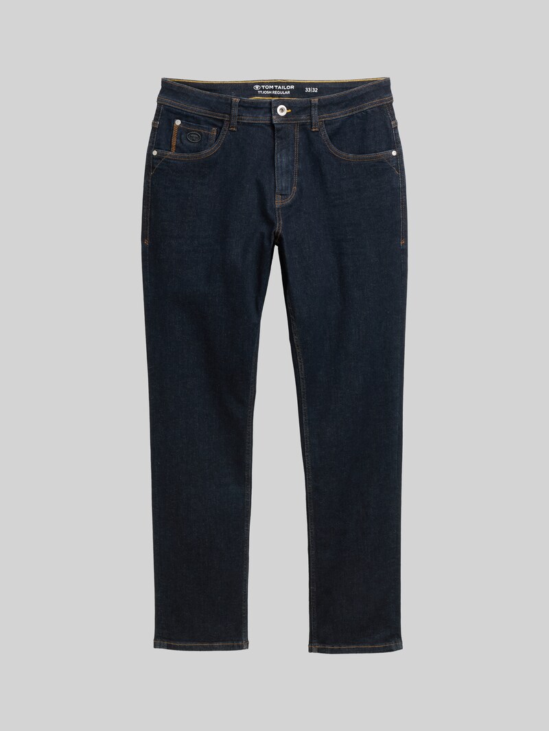 Tom Tailor TTJOSH REGULAR SLIM Jeans mit Stretch - Rinsed Blue Denim