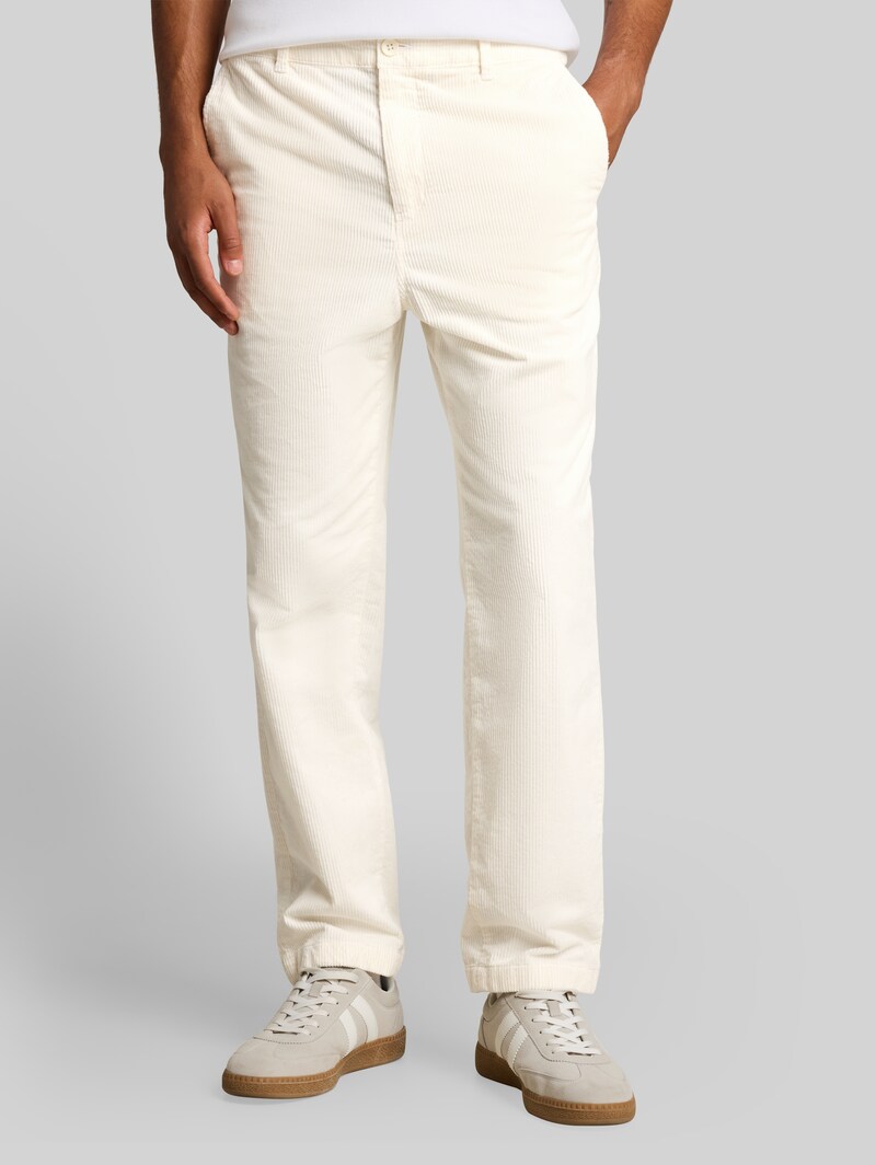 Tom Tailor Relaxed Fit Cordhose - Gardenia White