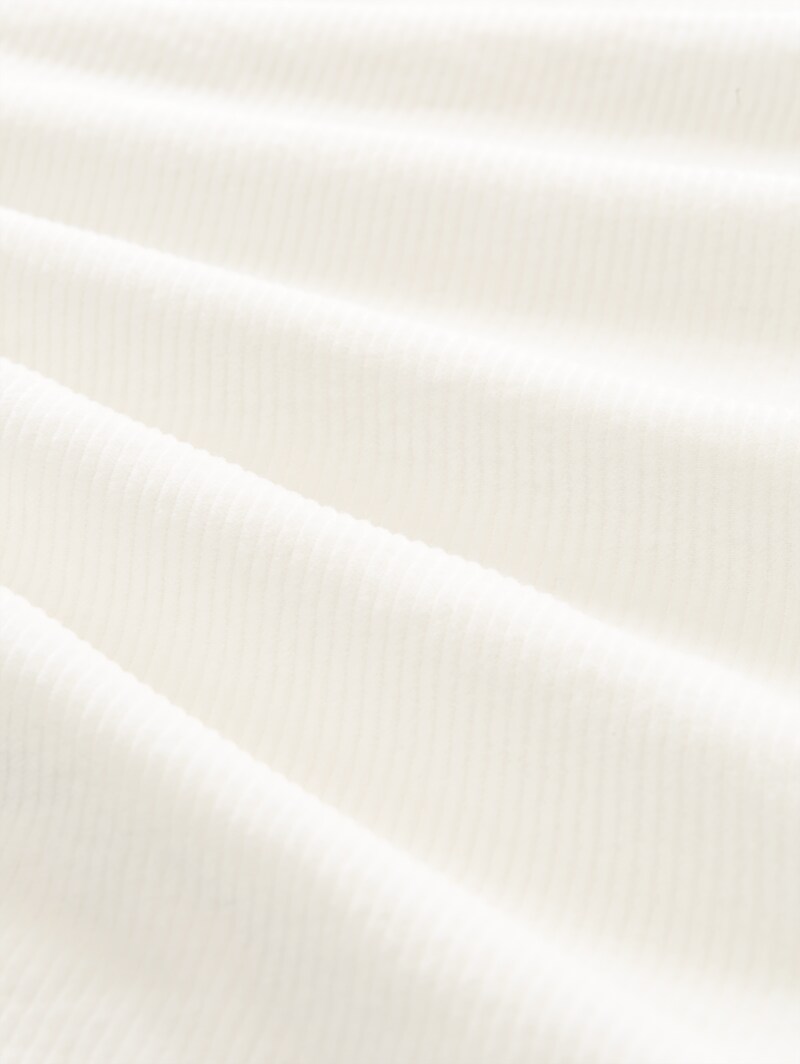 Tom Tailor Relaxed Fit Cordhose - Gardenia White