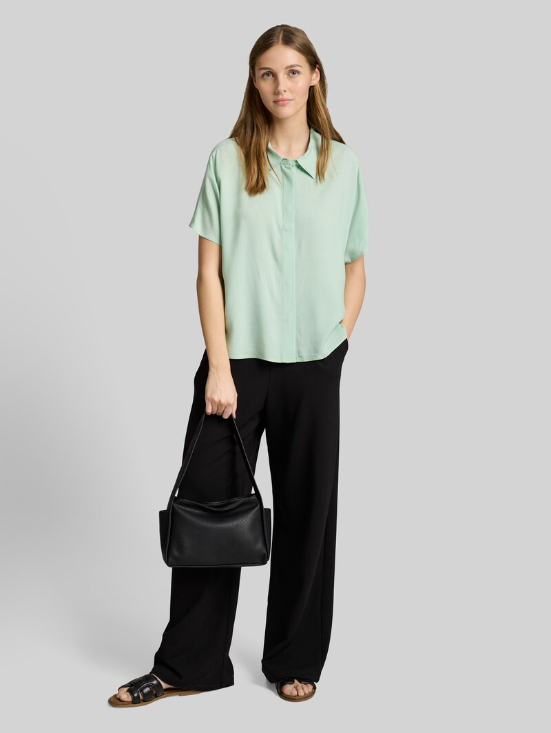 Tom Tailor Bluse aus Viskose - Light Matcha Green