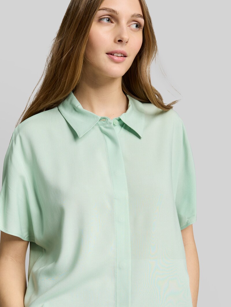 Tom Tailor Bluse aus Viskose - Light Matcha Green