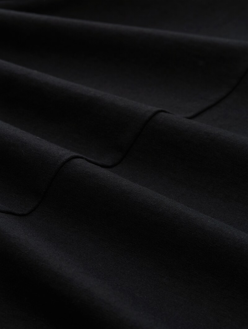 Tom Tailor Slim Fit Top mit Rundhalsausschnitt - Deep Black