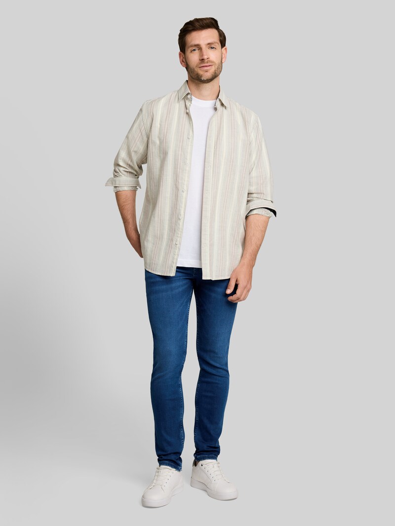 Tom Tailor TTTROY SLIM Jeans - Mid Stone Bright Blue Denim