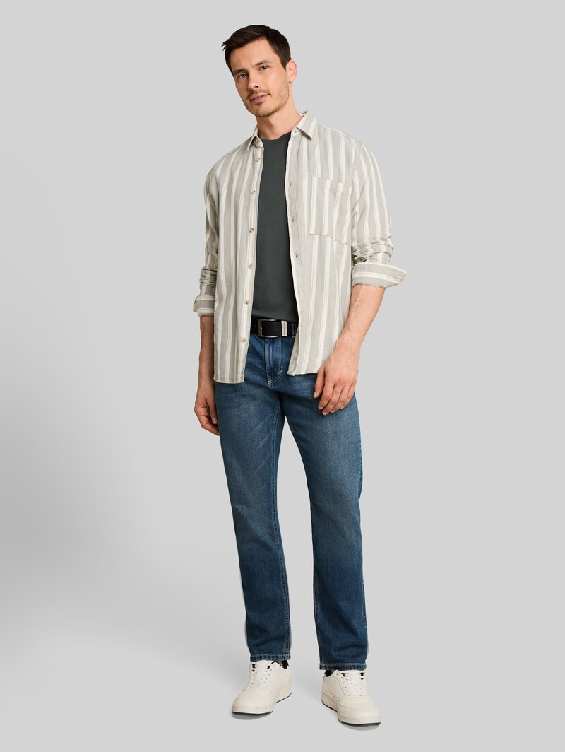 Tom Tailor Basic T-Shirts im 3er-Pack - Darkest Olive