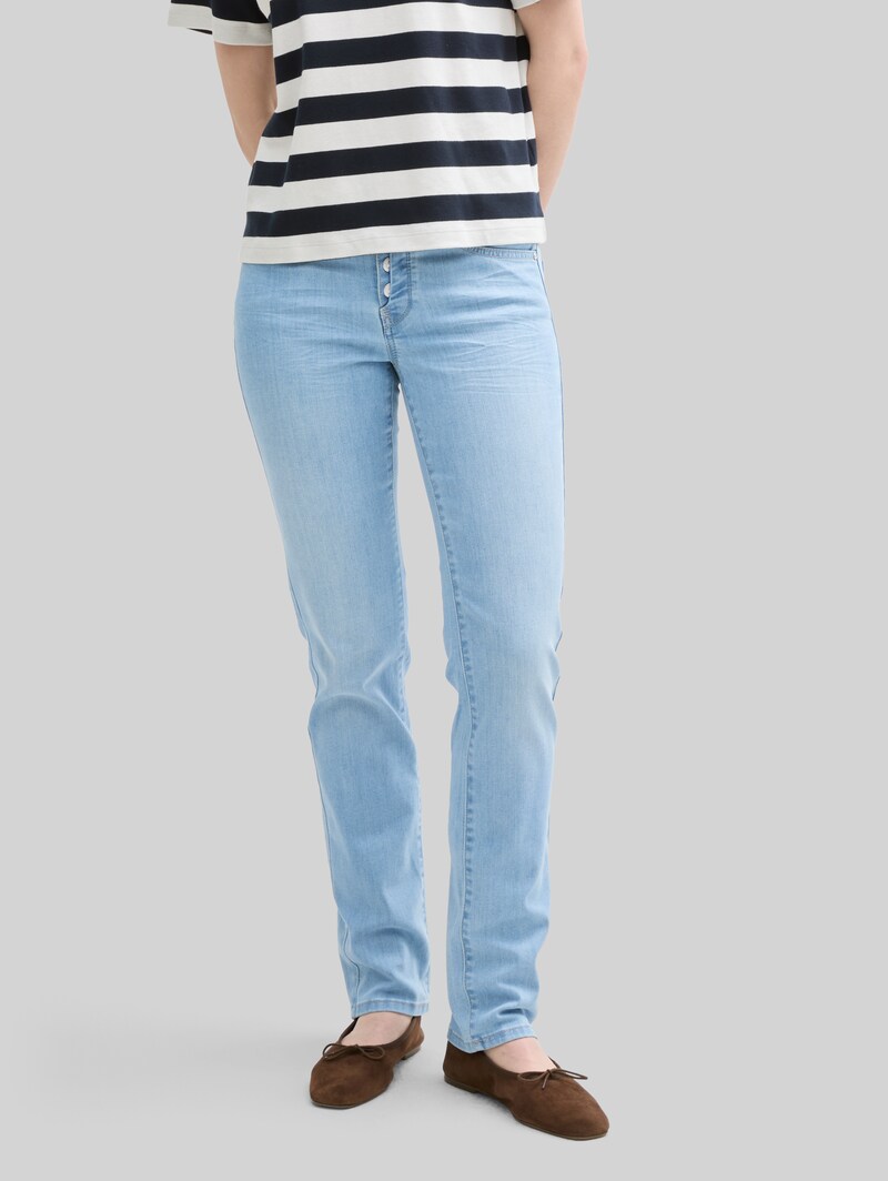 Tom Tailor TTALEXA STRAIGHT Jeans - Light Stone Wash Denim