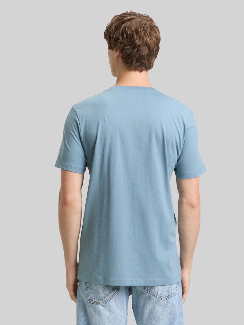 Tom Tailor T-Shirt mit Fotoprint - Citadel Blue