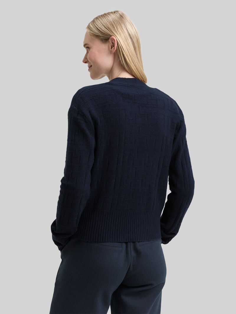 Tom Tailor Cardigan in Wickel-Optik - Lunar Eclipse