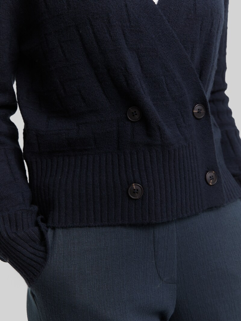 Tom Tailor Cardigan in Wickel-Optik - Lunar Eclipse