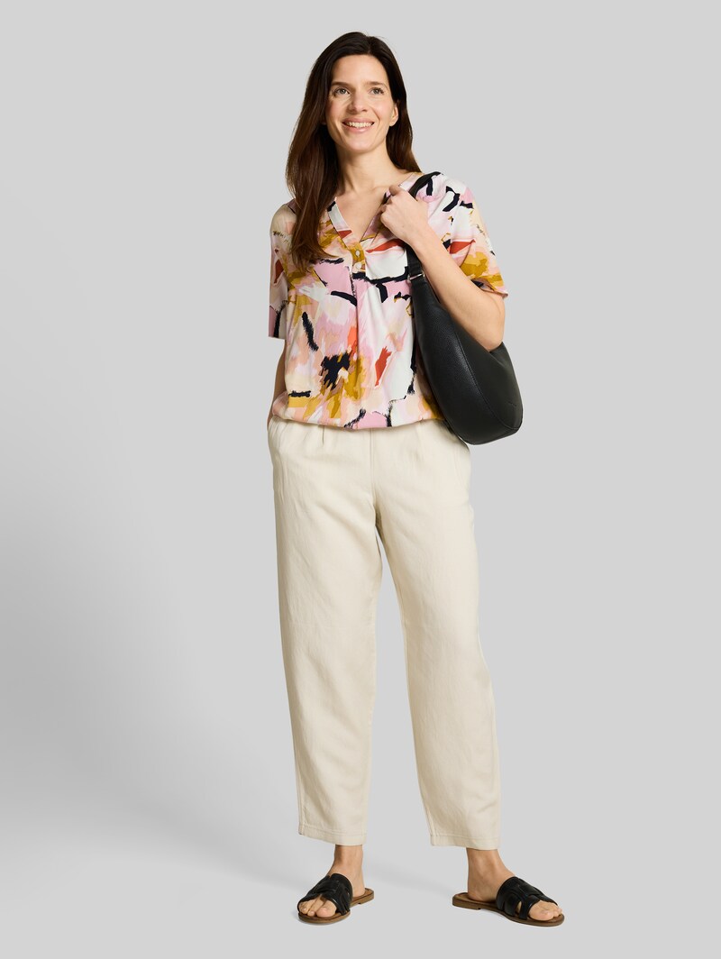 Tom Tailor Bluse mit Muster - Big Abstract Flower Print