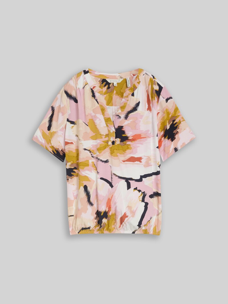 Tom Tailor Bluse mit Muster - Big Abstract Flower Print