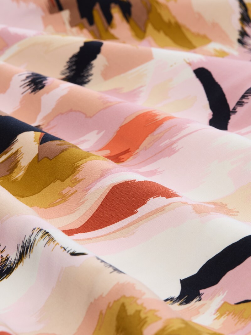 Tom Tailor Bluse mit Muster - Big Abstract Flower Print