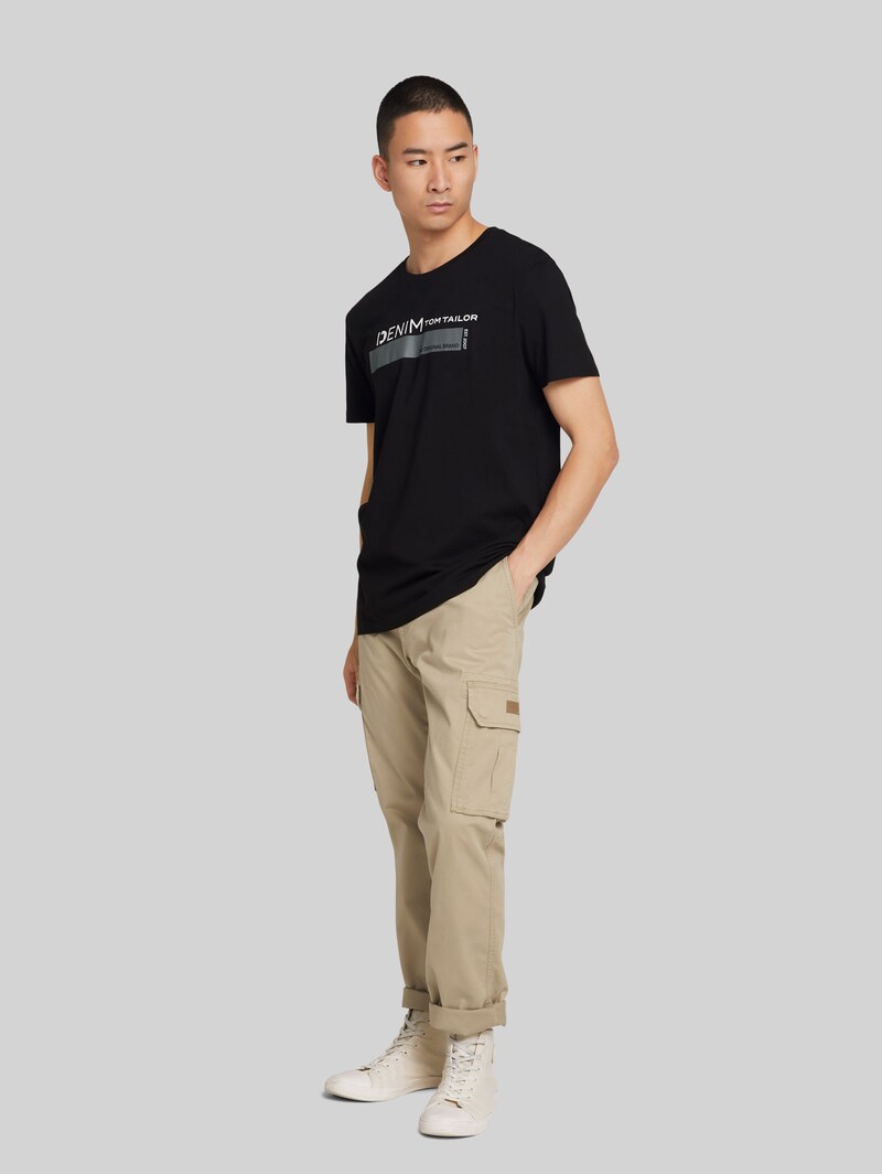 Tom Tailor T-Shirt mit Bio-Baumwolle - Black Tom Tailor T-Shirt mit Bio-Baumwolle - Black