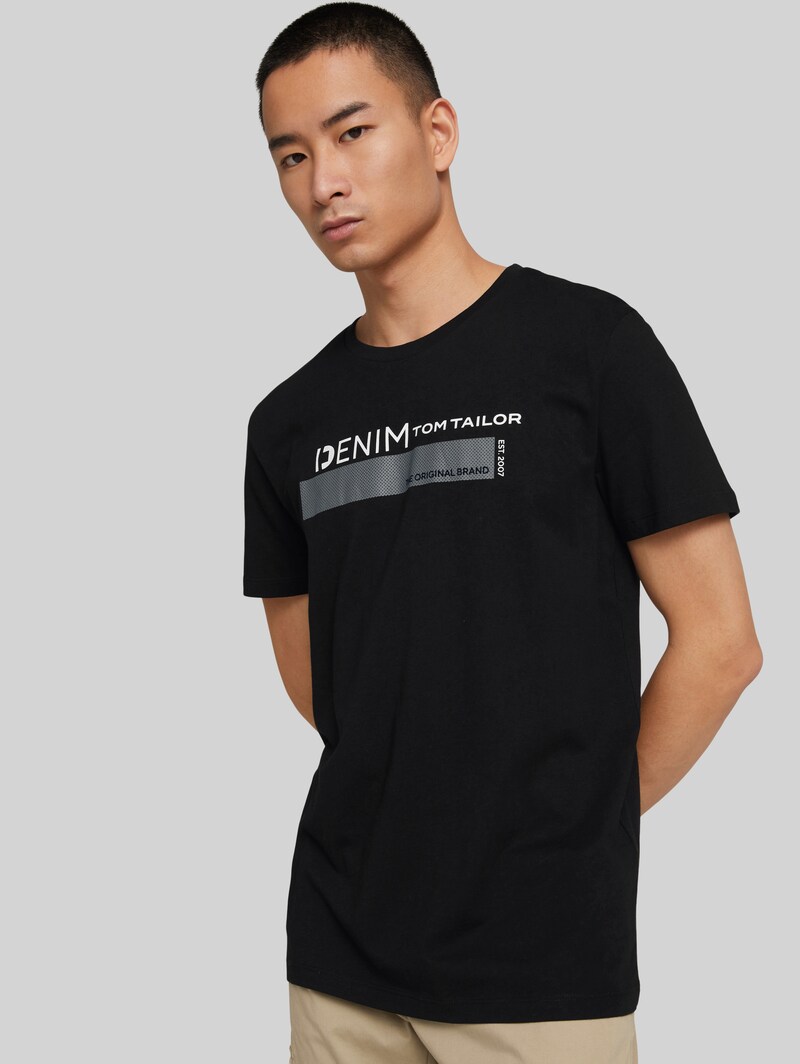 Tom Tailor T-Shirt mit Bio-Baumwolle - Black