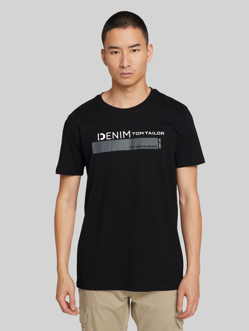 Tom Tailor T-Shirt mit Bio-Baumwolle - Black