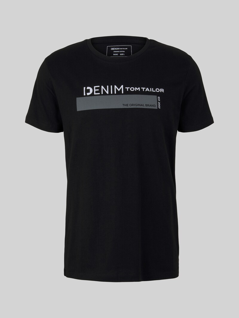 Tom Tailor T-Shirt mit Bio-Baumwolle - Black