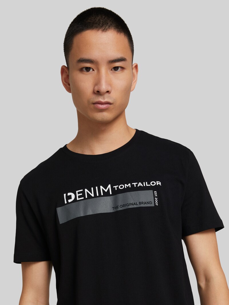 Tom Tailor T-Shirt mit Bio-Baumwolle - Black