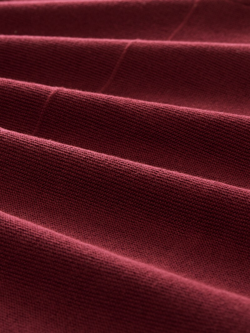 Tom Tailor Strickpullover aus Baumwolle - Preppy Plum