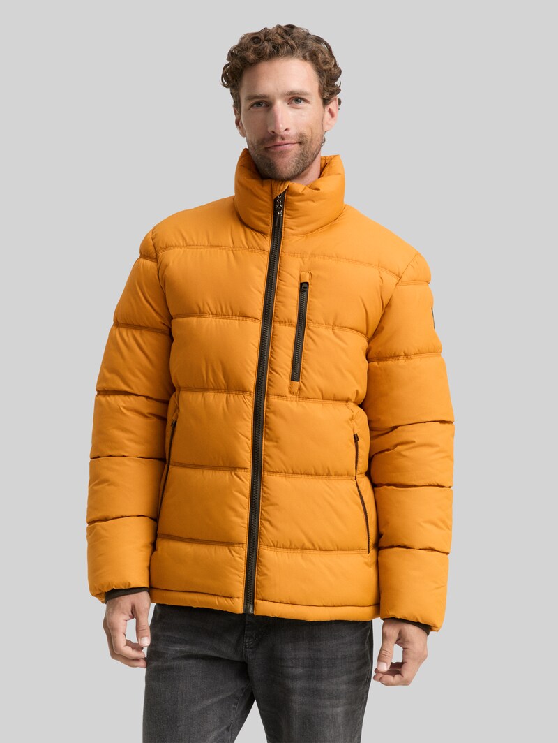 Tom Tailor Puffer-Jacke aus wasserabweisendem Material - Peanut Butter Brown Tom Tailor Puffer-Jacke aus wasserabweisendem Material - Peanut Butter Brown